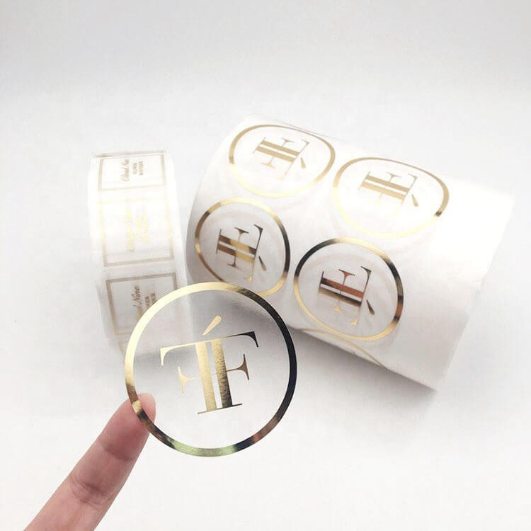 Varak Yaldız Baskılı Şeffaf Sticker baskı — görsel 8